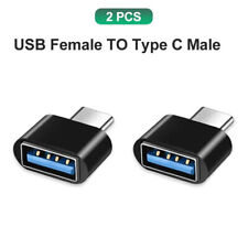 2pcs Type C to USB Adapter 3.0 USB-C 3.1 Male OTG A Female Data Converter