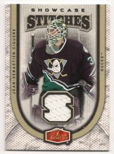 Jean-Sebastien Giguere 06-07 Fleer Flair Showcase Stitches Game Used Jersey