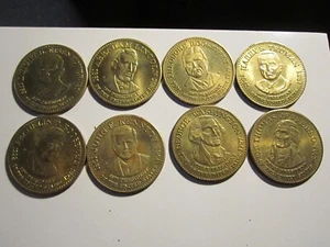 LOT OF 8 PRESIDENTS COLLECTOR'S COINS BBA17A - Picture 1 of 5
