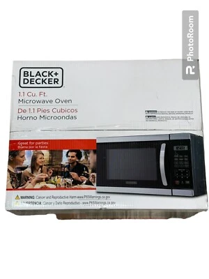 Microondas Black + Decker 1,1 pies cúbicos 1000 W - acero inoxidable Foto 1 de 2