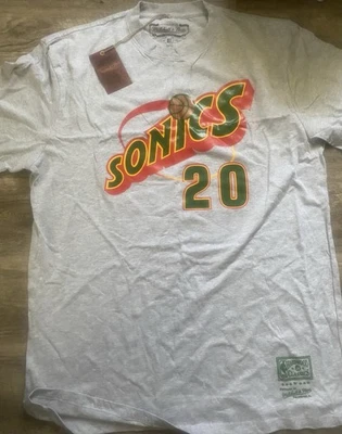 Camiseta Seattle Super Sonics #20 Gary Payton Mitchell & Ness NBA Talla: XLT  Foto 1 de 2