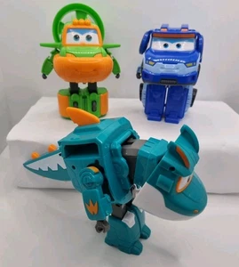 Paquete de avión Super Wings Transform-A-Bots x3 Swampy Kim Tino 5" muy raro en muy buena condición - Imagen 1 de 21