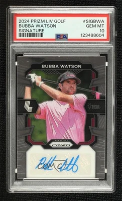 2024 Panini Prizm LIV Golf Signatures Bubba Watson #SIG-BWA PSA 10 GEM MT Auto - Image 1 of 3