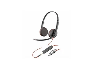 Poly Blackwire 3225 Stereo USB-C Headset + 3.5mm Plug + USB-C/A Adapter - Stereo - Picture 1 of 3