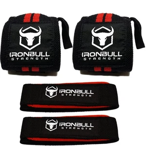 Wrist Wraps (20" Premium Quality) & Lifting Straps (Bundle Pack), Heavy Duty ... - Picture 1 of 5