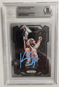 Kurt Angle signed 2024 WWE Wrestling Panini Prizm Card #157 Beckett Autograph - Bild 1 von 4