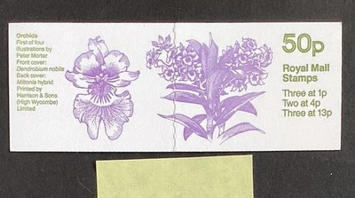 GB 1984 FB27, Orchids Series 50p Stamp Booklet MNH - Image 1 of 3