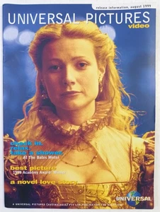UNIVERSAL PICTURES AUGUST 1999 VIDEO RELEASE CATALOGUE + 7 VHS PROMO SLEEVES - Picture 1 of 9