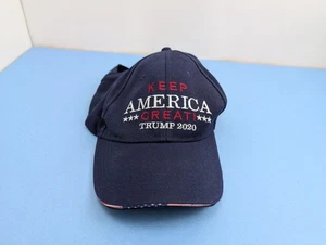 Donald Trump Keep America Great 2020 Election Hat Cap American Flag Rim - Picture 1 of 6