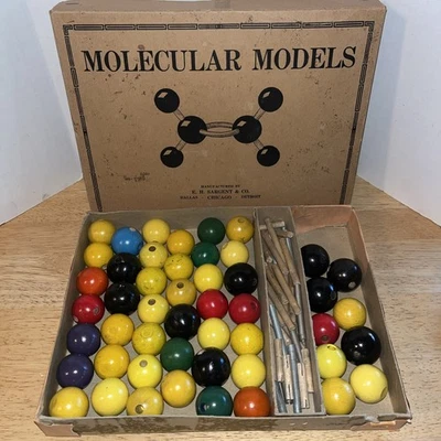 Vintage 1920s E. H. SARGENT & Co. MOLECULAR MODEL Sets S-61815 Science - Image 1 of 4