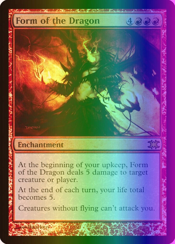 MTG Magic the Gathering Form of the Dragon (7/15) FTV Dragons LP FOIL - Image 1 of 1