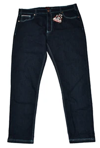 FUBU Classic Blue Jeans Men's Size 40x32 30th Anniversary Straight Leg Dark Blue - Picture 1 of 13