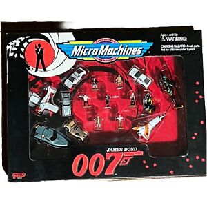 Micro Machines James Bond 007 Vehicle + Figure Set Galoob 1995 Vintage New