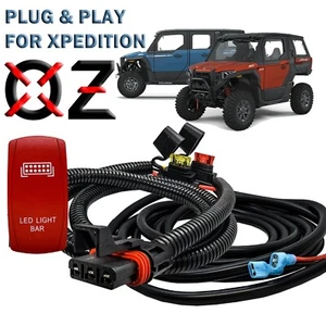 10' Pulse Busbar Plug Wire Harness Red Rocker Switch for LED Light Bars XP ADV - Picture 1 of 6