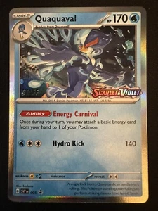 Quaquaval - SVP005 - Pokemon Scarlet & Violet Promo STAFF PreRelease Holo - NM+ - Bild 1 von 2