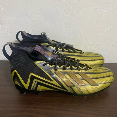 Mens Adidas Freak 23 Inline Black And Gold Size 18 Football Cleats - Image 1 of 4