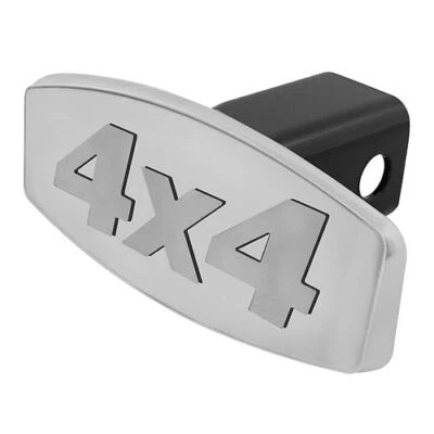 Tapa Cober Enganche 3D 4X4 Ajuste 2" Enganche Receptor Cromo para Jeep Off Road Foto 1 de 2