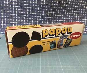 Reproduction boîte gâteaux PAPOU (PALMITO) l'Empire Contre-Attaque 1980 Brun - Picture 1 of 4