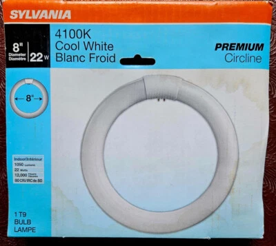 Sylvania 4100K Blanco Frío Interior 22W Premium Circline Bombilla Fluorescente Nueva Foto 1 de 2