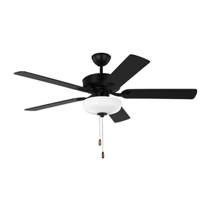 Monte Carlo 52" Linden 5-Blade Outdoor LED Ceiling Fan Midnight Black 5LDO52MBKD - Picture 1 of 4