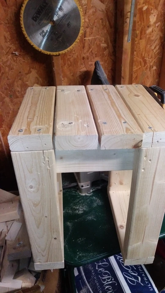 Small Wood Stool - Image 1 of 2