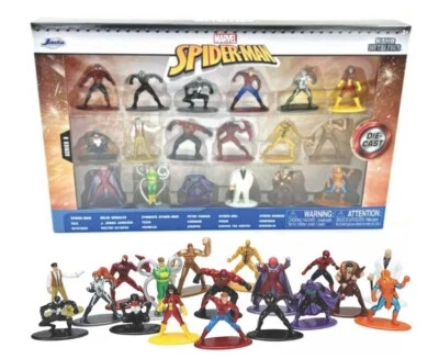 Jada Spider-Man 1.65" Die-cast Nano Metalfigs 18-Pack Marvel Comics Series 8 New - Image 1 of 4