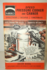 VTG MIRROR MATIC SPEED PRESSURE COOKER &amp; CANNER Deluxe Model Recipes Directions