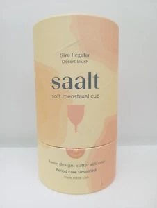 Copa Menstrual Saal Desert Blush Rosa Talla REGULAR Uso Hasta 12 Horas NUEVO - Imagen 1 de 3