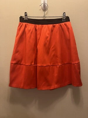 Colección H&M Conscious Satén Naranja para mujer FALDA Forrada en Negro Talla 4  Foto 1 de 4