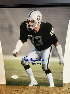 OAKLAND RAIDERS Ted Hendricks SIGNED AUTO 8X10 PHOTO HOF 1990 JSA WITNESS SB XI - Picture 1 of 1