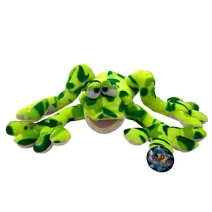Peluche de rana manchada verde moteado estanque lago vida silvestre juguete de fábrica animal de peluche - Imagen 1 de 13