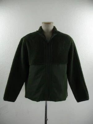 NWT $110 Men's M Banana Republic Sherpa Faux Fur Camo Green Jacket Full-Zip Coat - Image 1 of 4