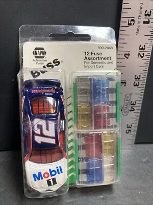 Napa Buss 12 Fuse Assortment 899-2048 & #12 Mobil 1 Nascar Racing 1/64 Car - Image 1 of 4