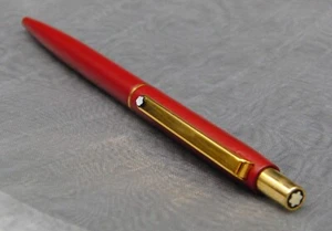 1987 MONTBLANC Ballpoint Pen SL Series in Red With Gold Trim Pen P070 - Picture 1 of 8