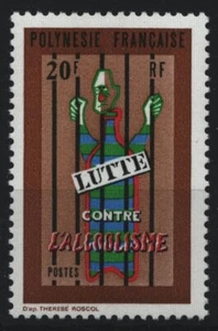 Franz. Polinesia 1972 - Mi-N.o 154 ** - Estampillada sin montar o nunca montada - Lucha contra el alcoholismo - Imagen 1 de 1