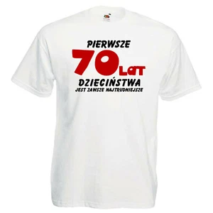 70 lat Polen Koszulka smieszna Polish T-Shirt lustig Polska prezent 70 urodziny - Bild 1 von 5