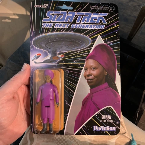 Guinan Super7 Star Trek:The Next Generation Reaction 3.75 Inch Figure  Brand New Cover