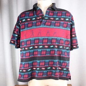 Vintage BIJOU for Mizuno Golf Shirt Men's Med. Pin flags, swinging golfers EXC! - Bild 1 von 6