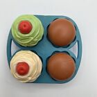 Vintage 1987 Fisher Price Fun with Food Play Toy Cupcakes 2151