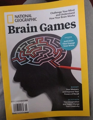 NATIONAL GEOGRAPHIC Mag. 2025 ~ "BRAIN GAMES" Special Publication - Image 1 of 2