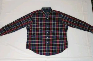 Ralph Lauren Oxford Shirt Mens 2XL Plaid Button Down Classic Fit Purple Pony - Picture 1 of 22