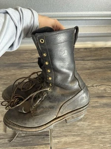 White’s Hathorn Boots Explorer Black Smoke Jumper Logger Mens Boots 8 D - Picture 1 of 10