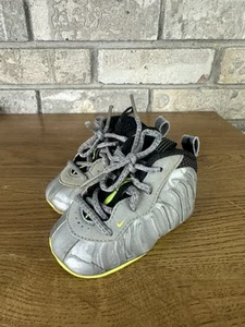 RARE Nike Lil Posite Pro Voltage Green Infant Shoes (3C) 644790-001 Pre Owned - Picture 1 of 9