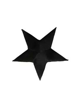 #2197M 2 3/8" Black Star Embroidery Iron On Applique Patch - Picture 1 of 1