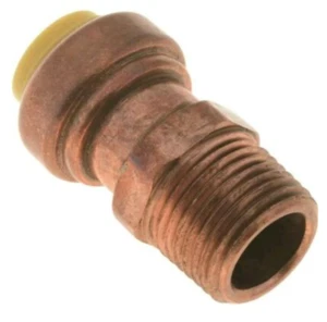 Copper Push-Fit Male Adapter, 1 In. X 3/4 In. Mpt., Lead Free Part# 272917 - Picture 1 of 2
