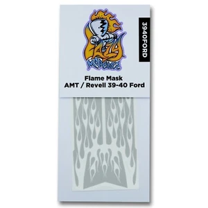 Flame Paint Stencil Template for AMT - Revell 39-40 Ford Sedan or Coupe - Foto 1 di 2