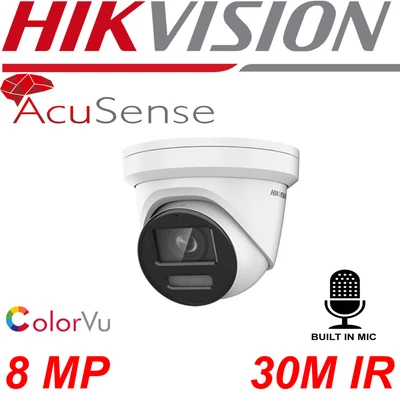 Hikvision DS-2CD2387G2H-LISU/SL 8MP ColorVu AcuaSenc Two Way Audio IP Camera - Image 1 of 4
