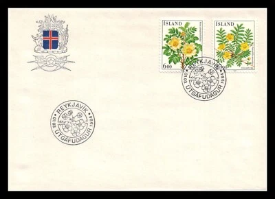 Islandia 1984 FDC, Flores VI. Hierba Burnet Rose/Plata. Lote #5. Foto 1 de 2