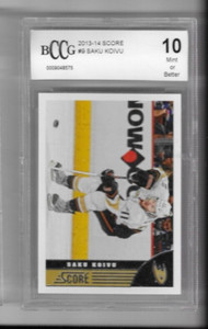 2013-14 Panini Score Saku Koivu #9 - Beckett Grading 10 GEM MINT