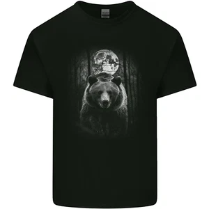 Moonlit Grizzly Oso en El Desierto Niños Camiseta Infantil - Imagen 1 de 3